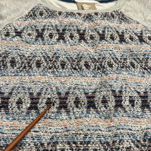 Dolan Left Coast Collection Mixed Media Embroidered Tunic | Size Small - Picture 9 of 10